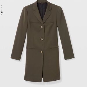 Club Monaco Three-Button Coat Sz M - Black Olive